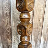 Carved wooden lamp base 1950