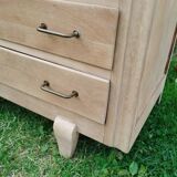 Old vintage chest of drawers with compass feet
