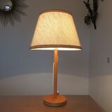 Scandinavian wooden lamp Denmark 1980