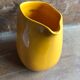 Old yellow ceramic pitcher made in germany 70s vintage