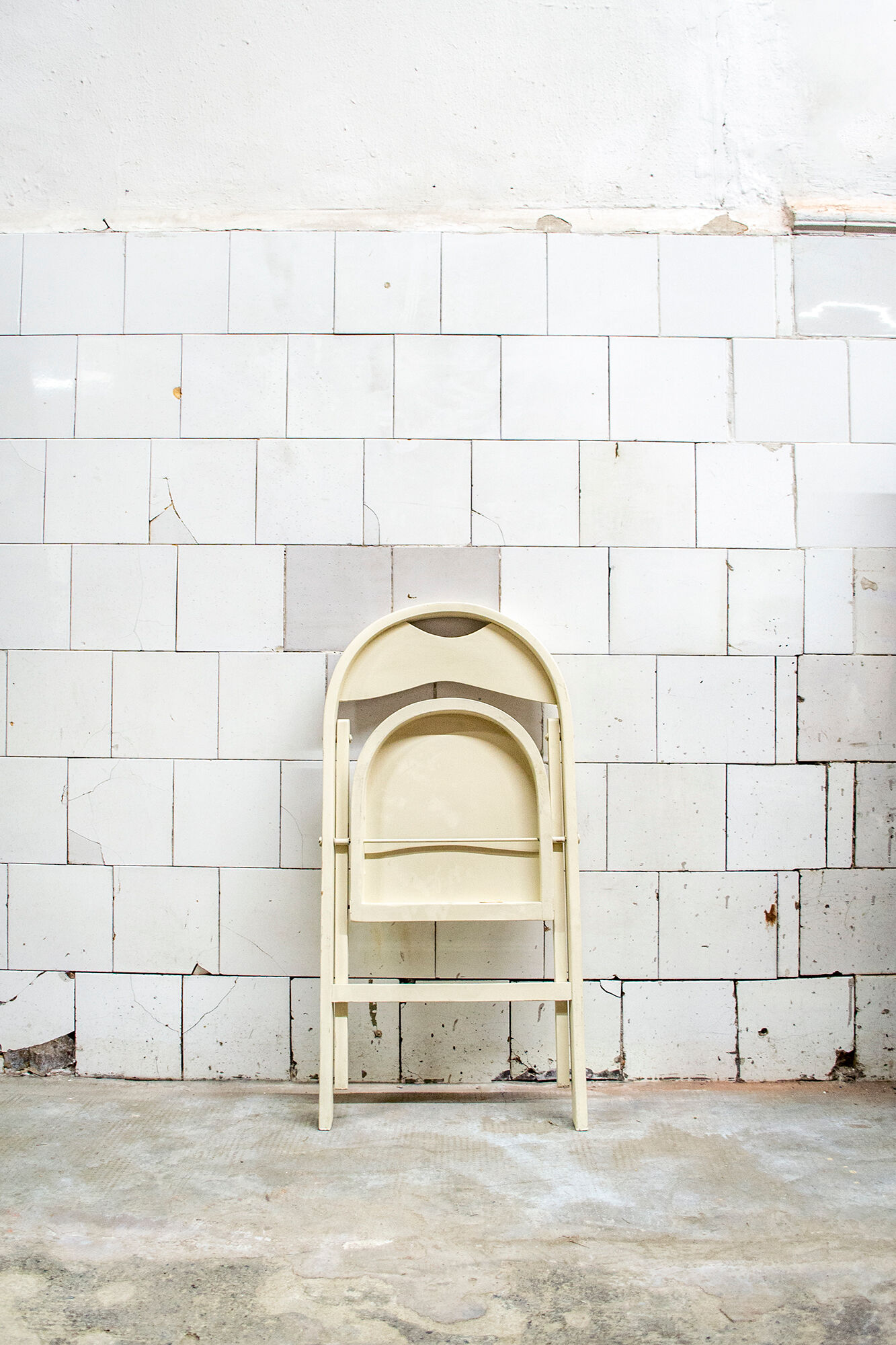 Pair of folding chairs, Poland 70s