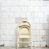 Pair of folding chairs, Poland 70s