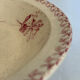 Shallow dish / salad bowl red ironstone Gien honeysuckle model faïence