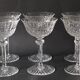 6 Saint Louis crystal champagne glasses / coupes. Tommy model.