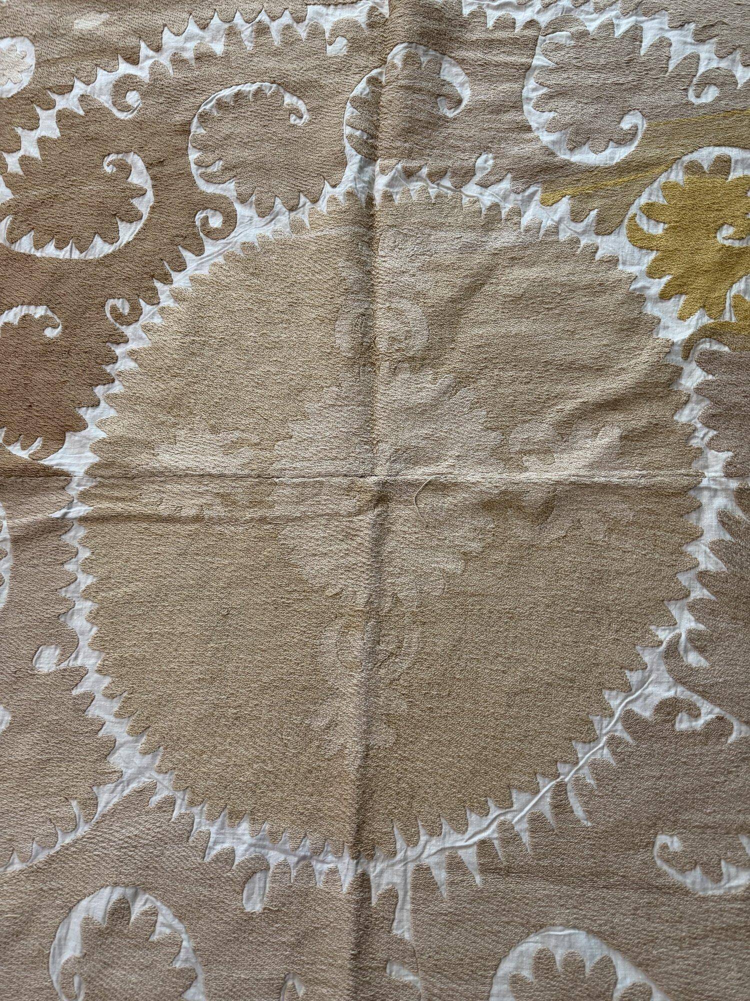 Vintage hand-embroidered tablecloth 137x147 cm