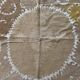 Vintage hand-embroidered tablecloth 137x147 cm