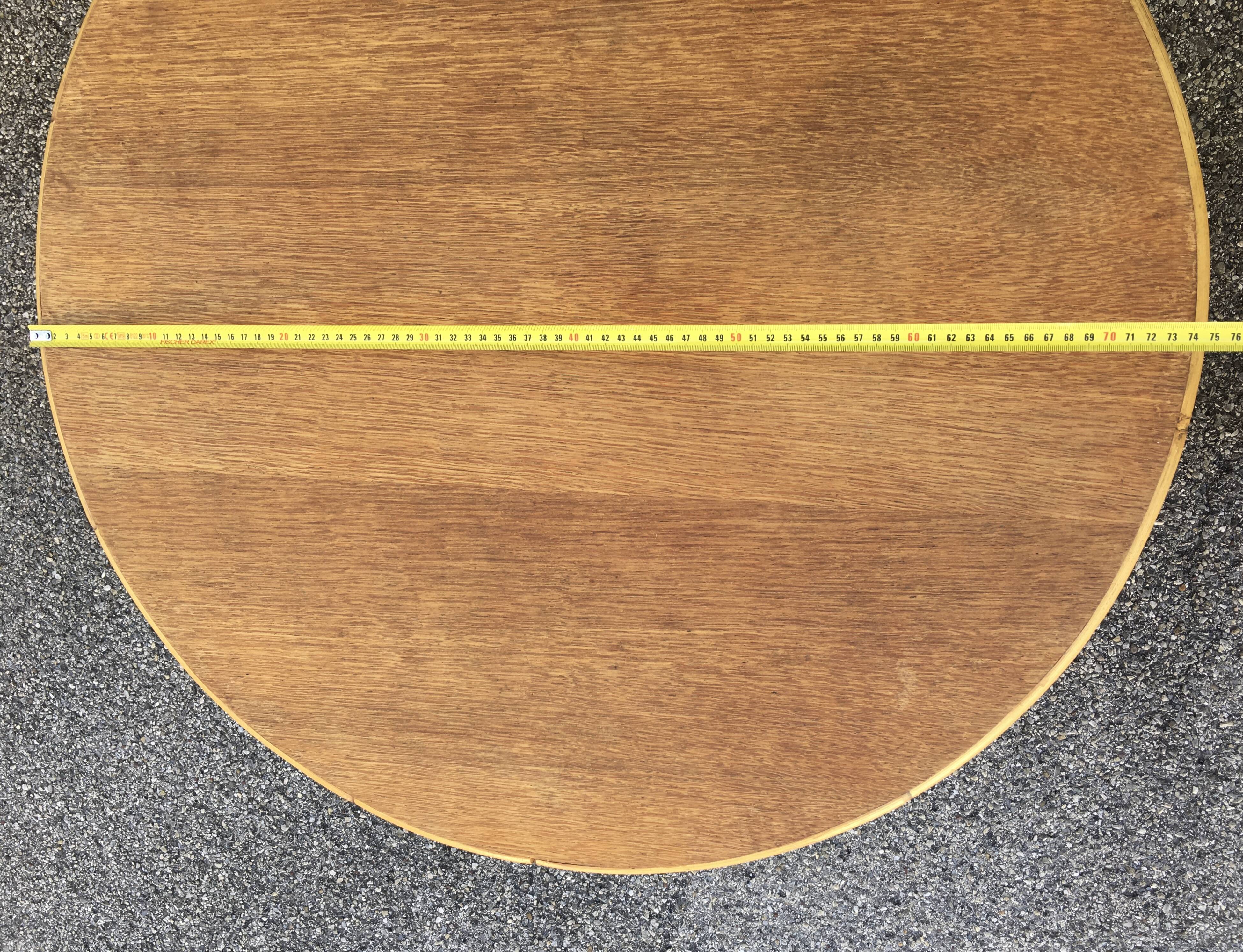 Round rattan coffee table Audoux-Minnet