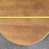 Round rattan coffee table Audoux-Minnet