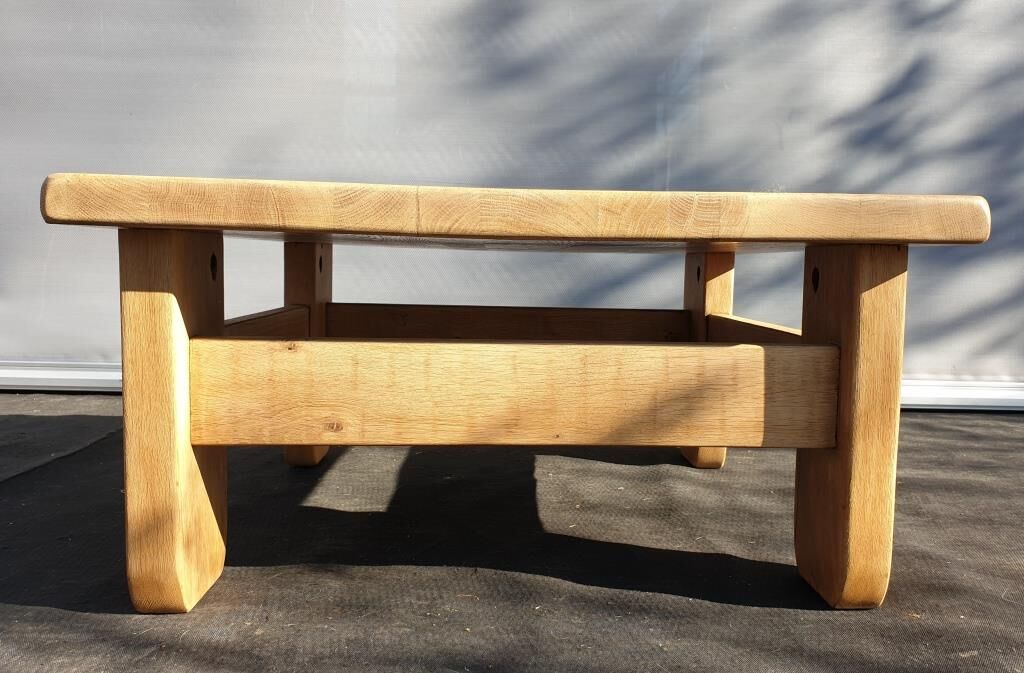 Brutalism coffee table 1960 "square in the rough"