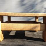 Brutalism coffee table 1960 "square in the rough"