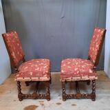 Pair of Louis XIII style chairs
