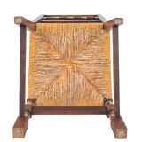 Set de 8 chaises paillées art déco 1940