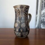 Large glazed stoneware pitcher by J.C. Courjault Kéraluc