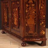 Elegant 20th Century Dutch Inlaid Display Cabinet