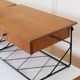 Pair of "string" wall-mounted bedside tables, Scandinavian, 1960.