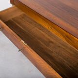 Commode Biedermeier, France, 19ème siècle, Bois de noyer massif