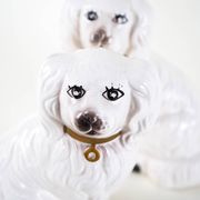 Ceramic dog figurines, English style, 1970s, made in England