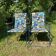 Chaises de camping pliantes années 70 , chaises de jardin