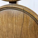 70s coffee table in walnut with closable shelves
