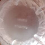 Glass candy box in cabbage shape - Portieux glassware signed