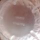 Bonbonnière verre en choux - verrerie Portieux signé