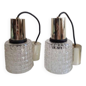 Pair of old vintage wall lights