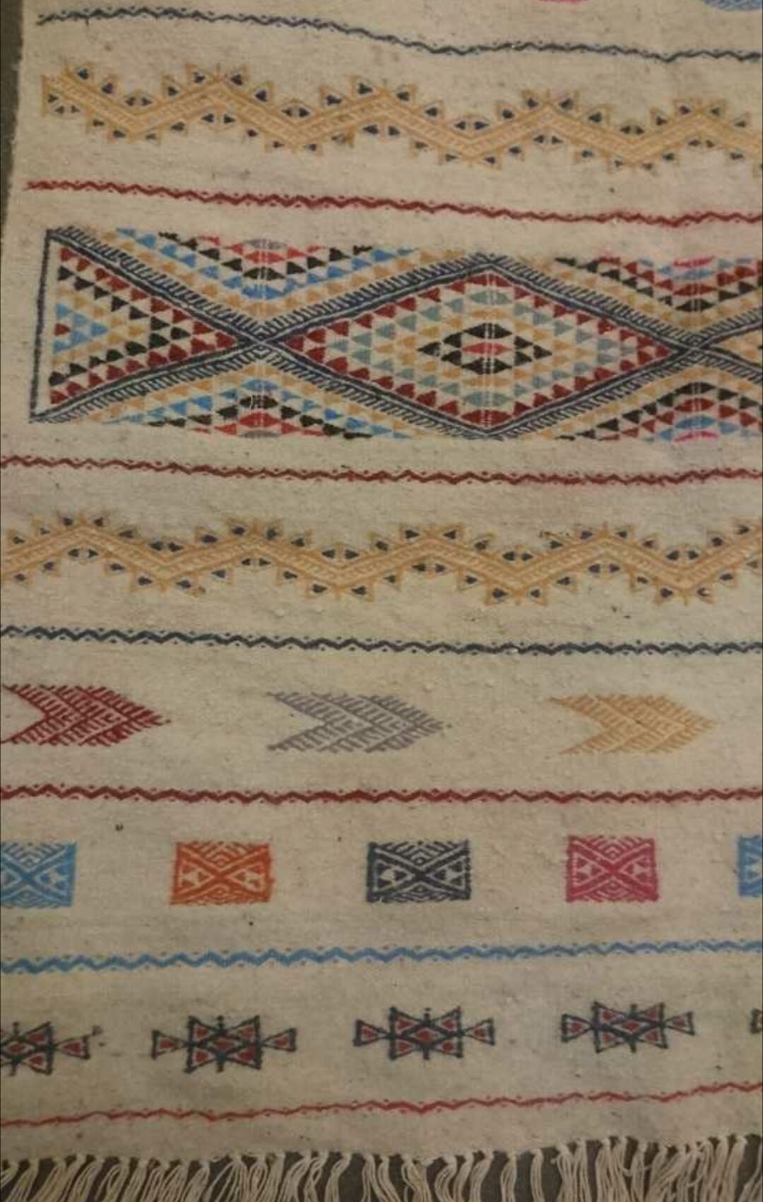 Multicolor rugs Handmade wool 160x90cm