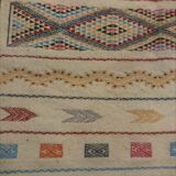 Tapis multicolore fait à la main en laine 160x90cm