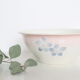 Antique ceramic salad bowl, moulin des loups, 1980, french manufacture