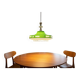 Vintage green UFO-shaped pendant light