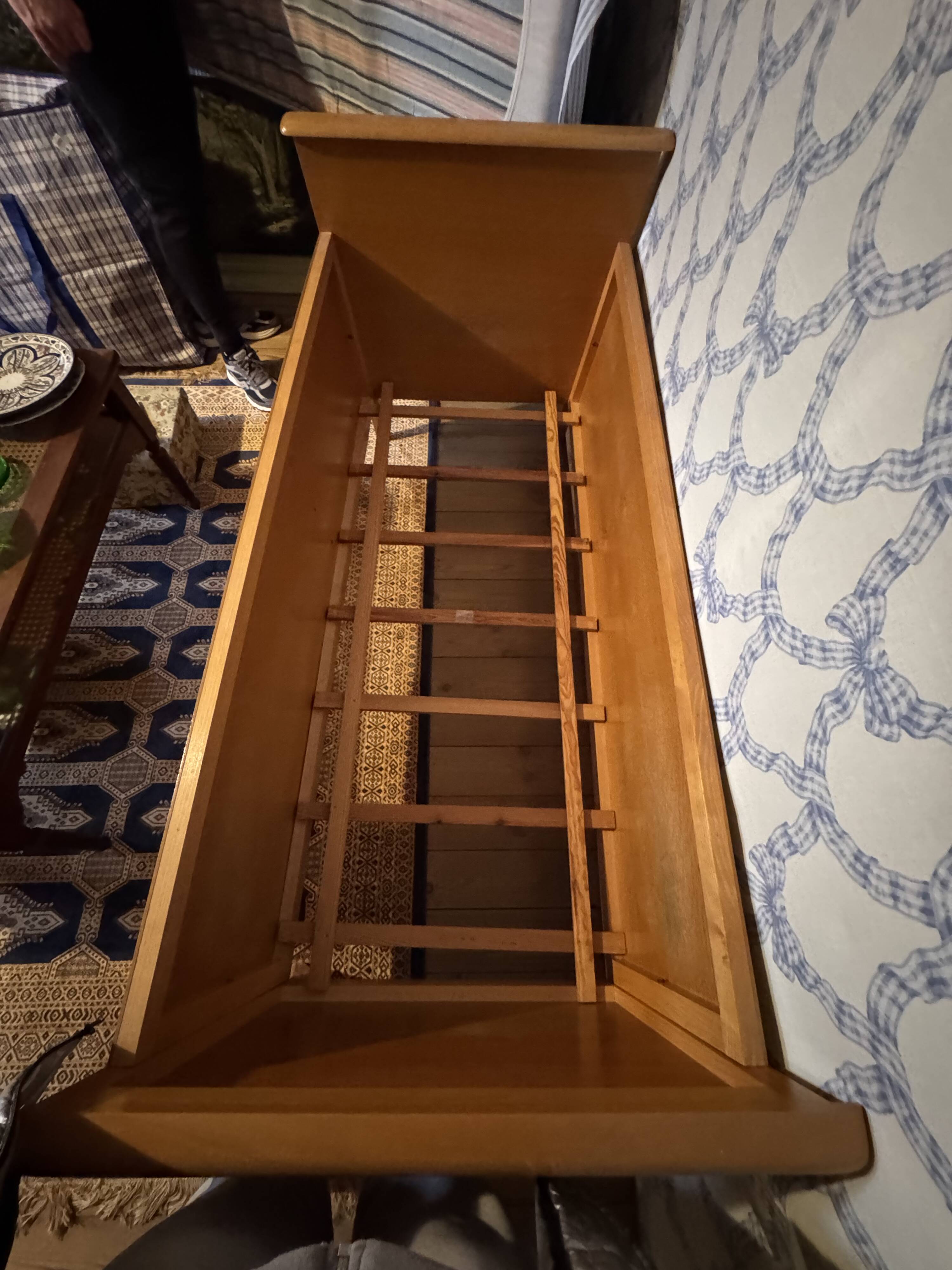 Wooden baby bed