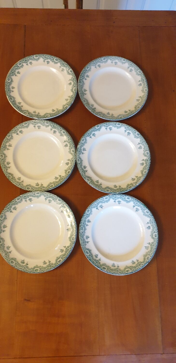 Six longwy chatenet model plates