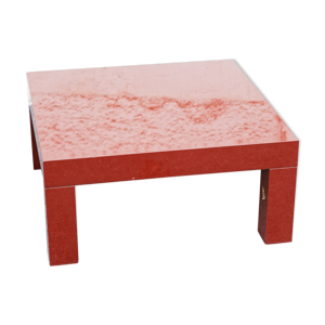 table basse carrée laquée