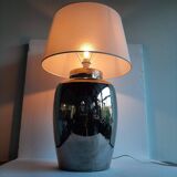Large vintage lamp Faiencerie de Charolles