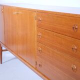 Teak sideboard, vintage chest of drawers, mid-century cabinet, 1960s