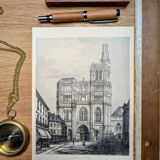 Printed in 1906, Sens Cathedral