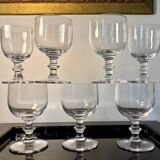Large crystal beer or dessert glasses, 2 heights