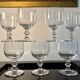 Large crystal beer or dessert glasses, 2 heights