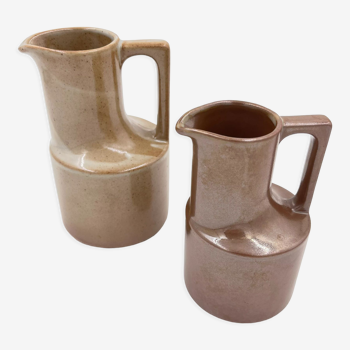 Duo of pitcher Grès de Brenne