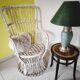 Rattan armchair in the style of "Emmanuelle armchair"