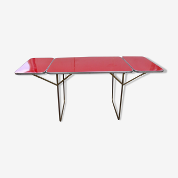 Extra camping table vintage picnic with folding extensions