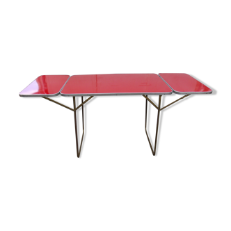 Extra camping table vintage picnic with folding extensions