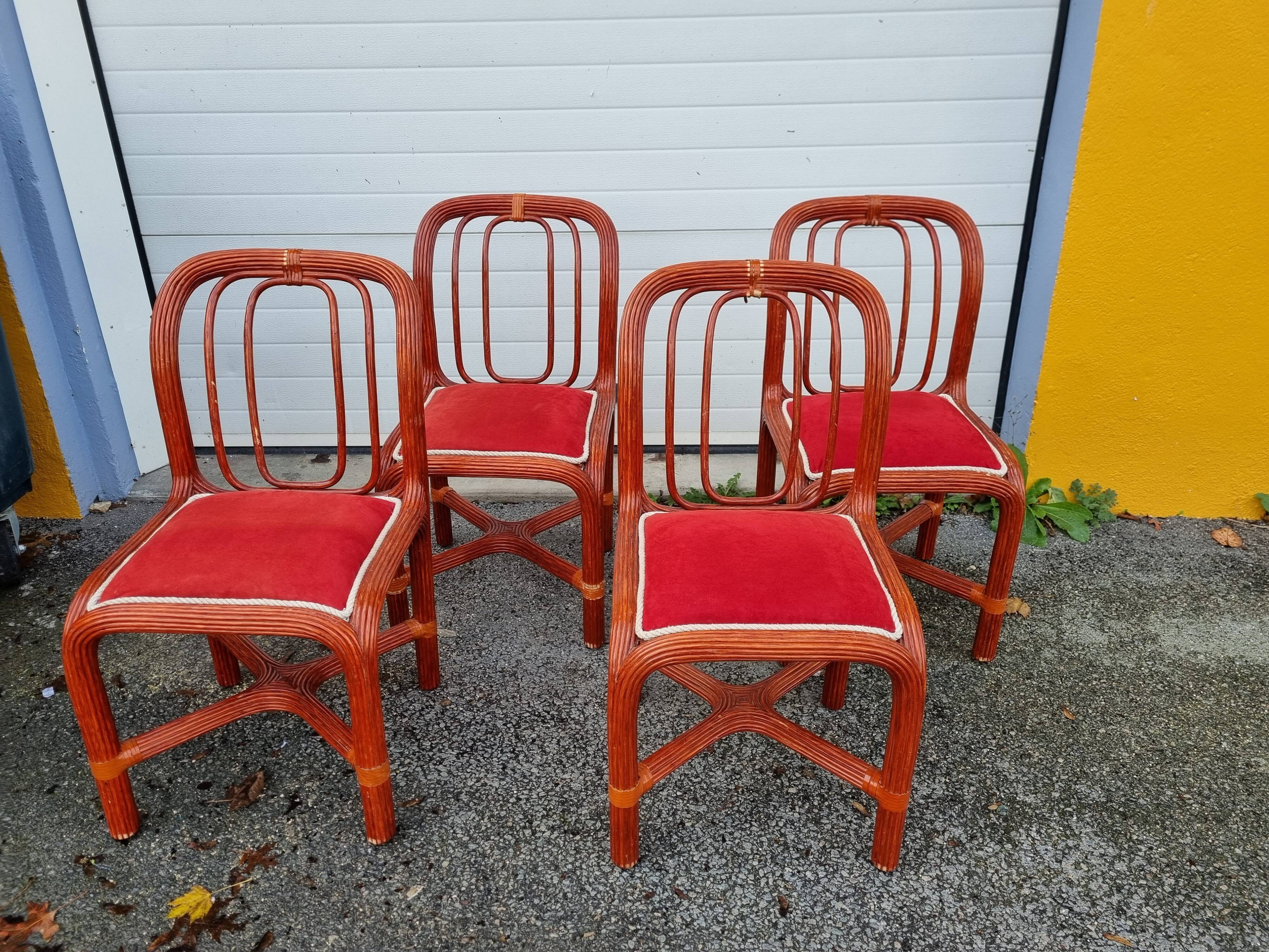 Table & chaises Maugrion Roche Bobois 1980