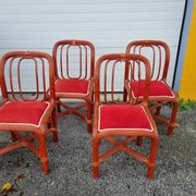 Table & chaises Maugrion Roche Bobois 1980