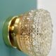 Vintage glass moulded globe wall/ceiling light.