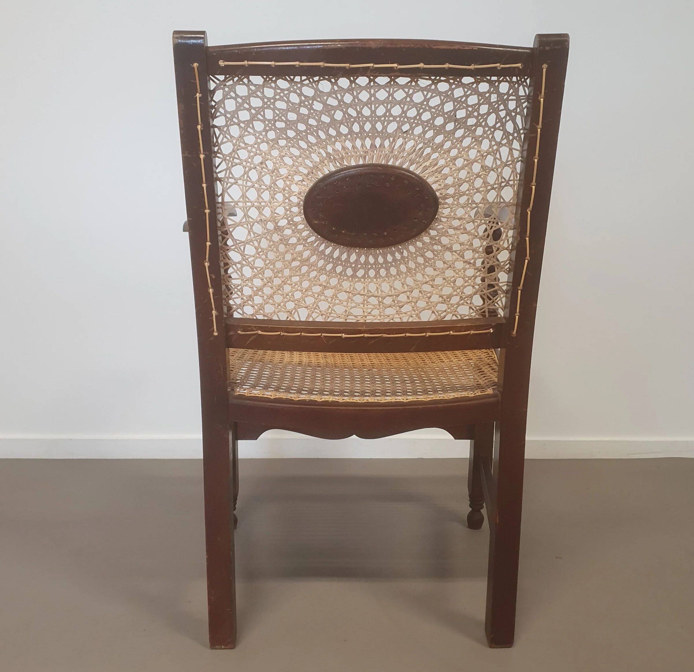 Monastery / medallion / webbing arm chairs / 1930s
