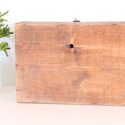 Wooden pre-war box with metal handle