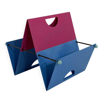 Folded metal magazine rack, 1980