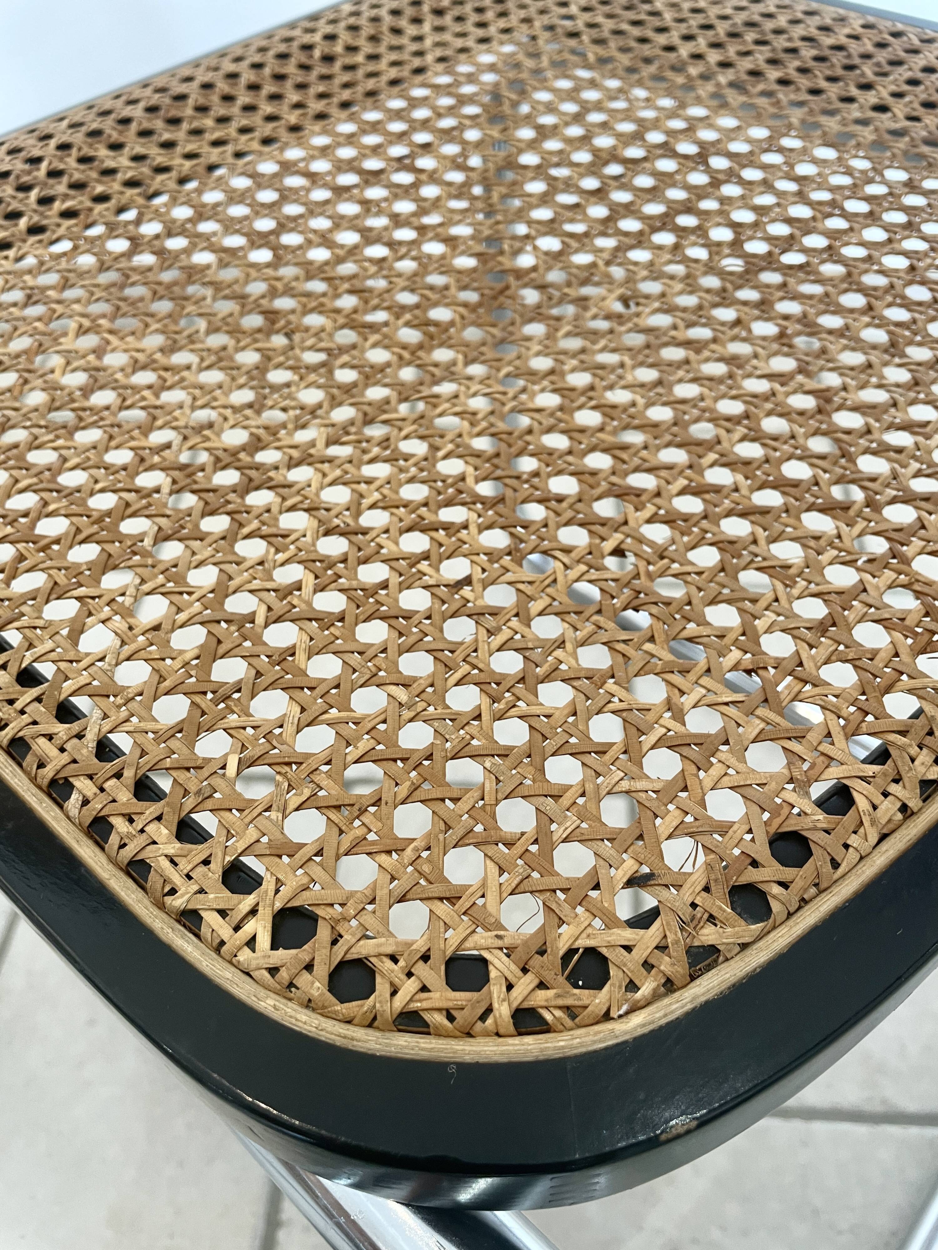 Pair of chairs Cesca B32 by Marcel Breuer