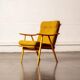 Boomerang armchair, original fabric